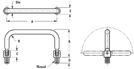 Round - 180 Infinite Position - External Thread